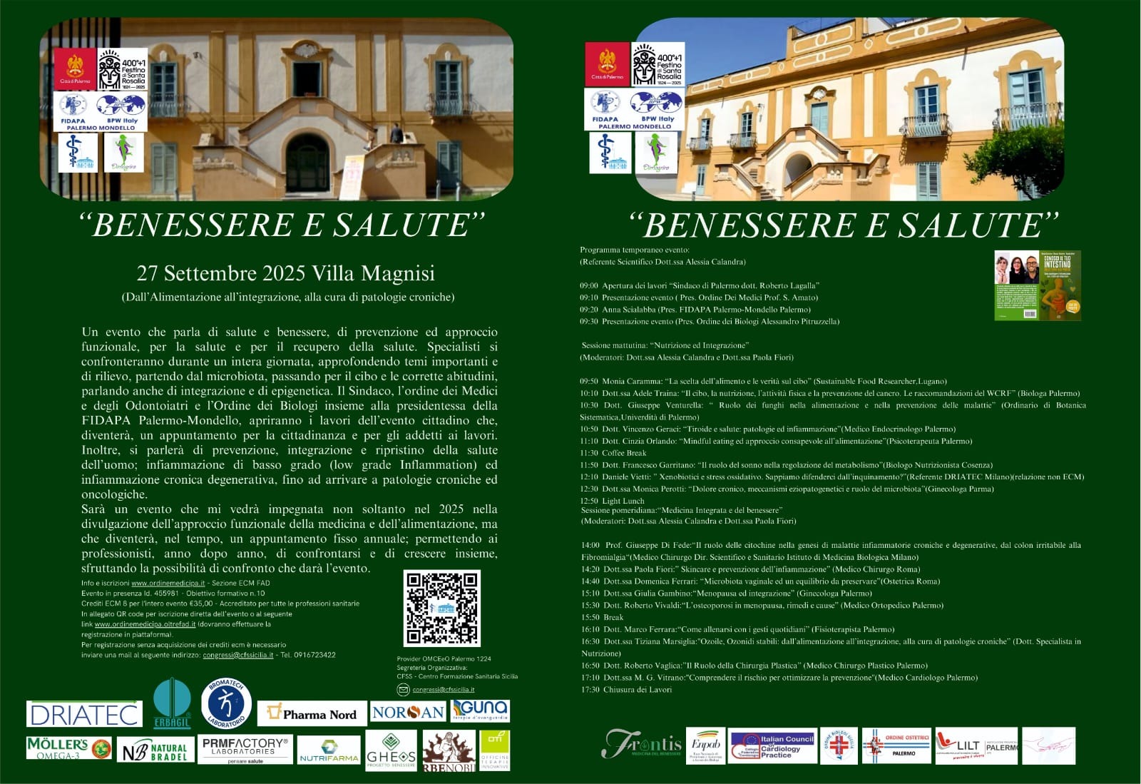 Benessere e Salute: a Palermo il 27 Settembre Benessere e Salute: a Palermo il 27 Settembre